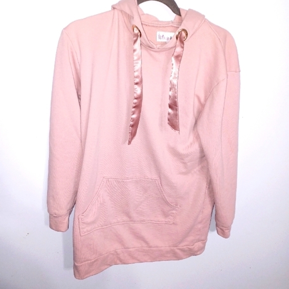 flirtitude Tops - Long -Light Mauve - Hoodie W Sz Xs/S